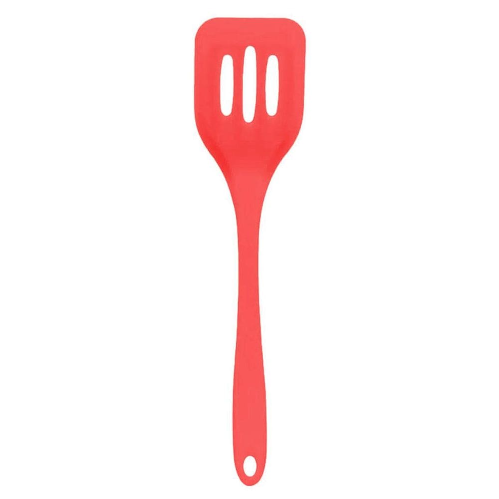 Espátula De Silicone Para Chapa Vazada Grande 28Cm Vermelha