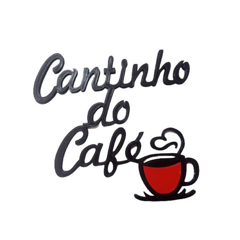 Decoração Placa Cantinho Do Café Parede Decorativo Aplique