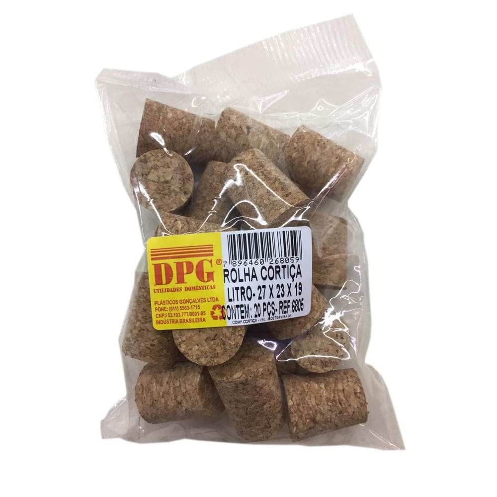 Rolha De Cortiça 27X23X19 Litro - 20 Unidades