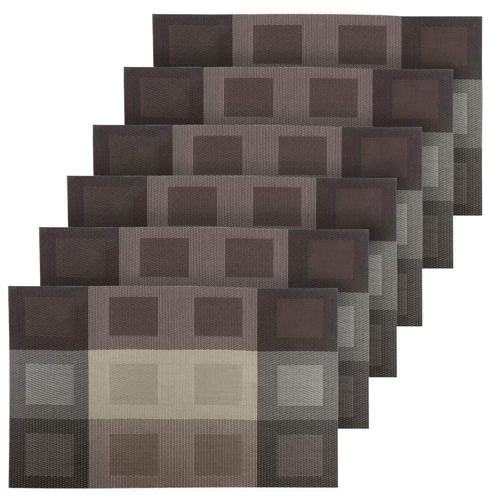 Conjunto 6 Peças Jogo Americano Mesa Posta Sousplat Squares