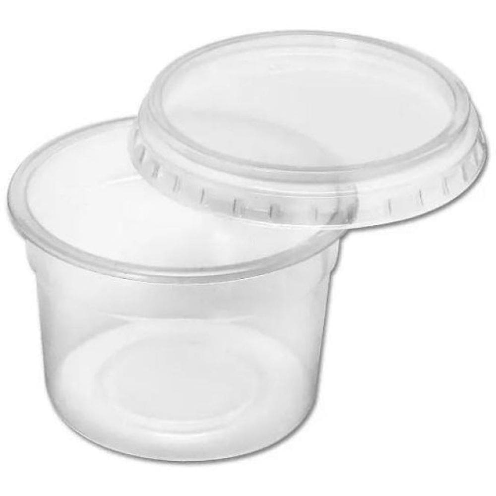 Pote Redondo 250ml - Plástico Descartável Polipropileno