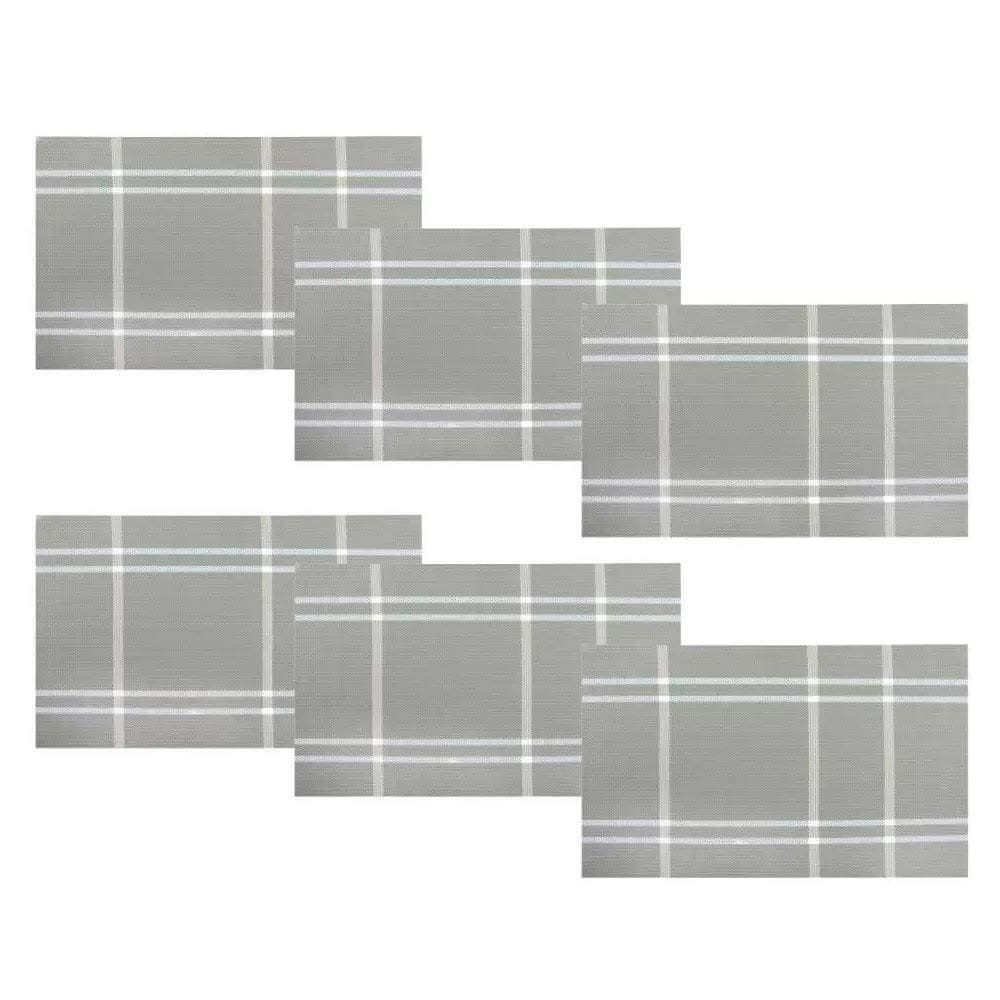 Conjunto 6 Peças Jogo Americano Mesa Posta Sousplat Xadrez