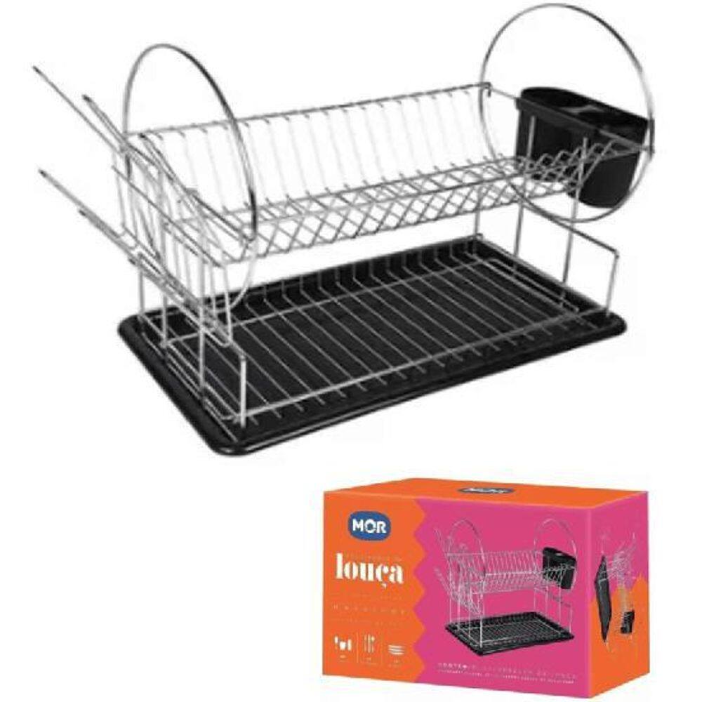 Escorredor Loucas 19 Pratos 6 Copos Maggiore Mor 2 Andares