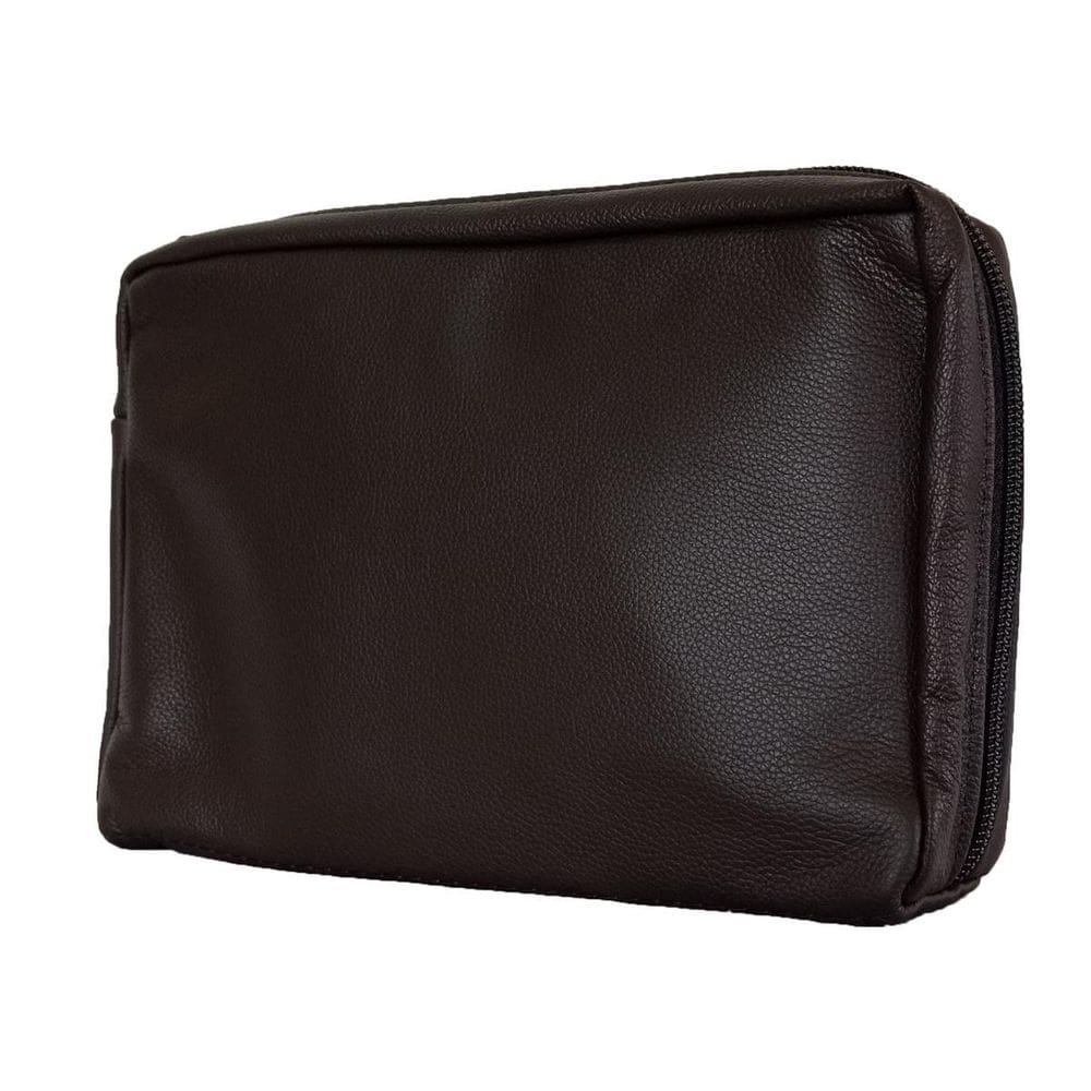 Pasta Bolsa Ccb Tradicional Gg Em Couro Liso Marrom R1800