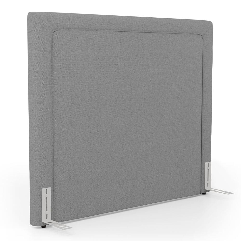 Cabeceira Cama Box Casal Padrão Alba 140cm com Frame Linho Cinza - Desk Design