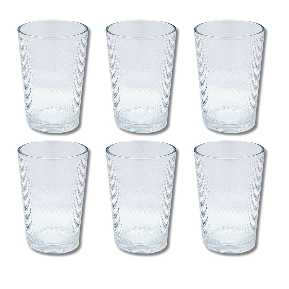 Conj. 6 Copos Transparentes de Vidro Arizona 200ML P/Suco