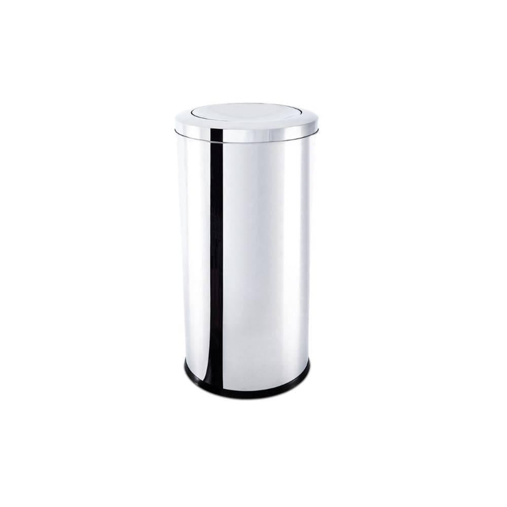 Lixeira inox com tampa basculante decorline lixeiras brinox