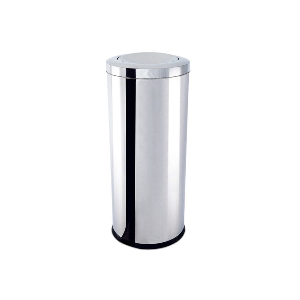 Lixeira inox com tampa basculante decorline lixeiras brinox
