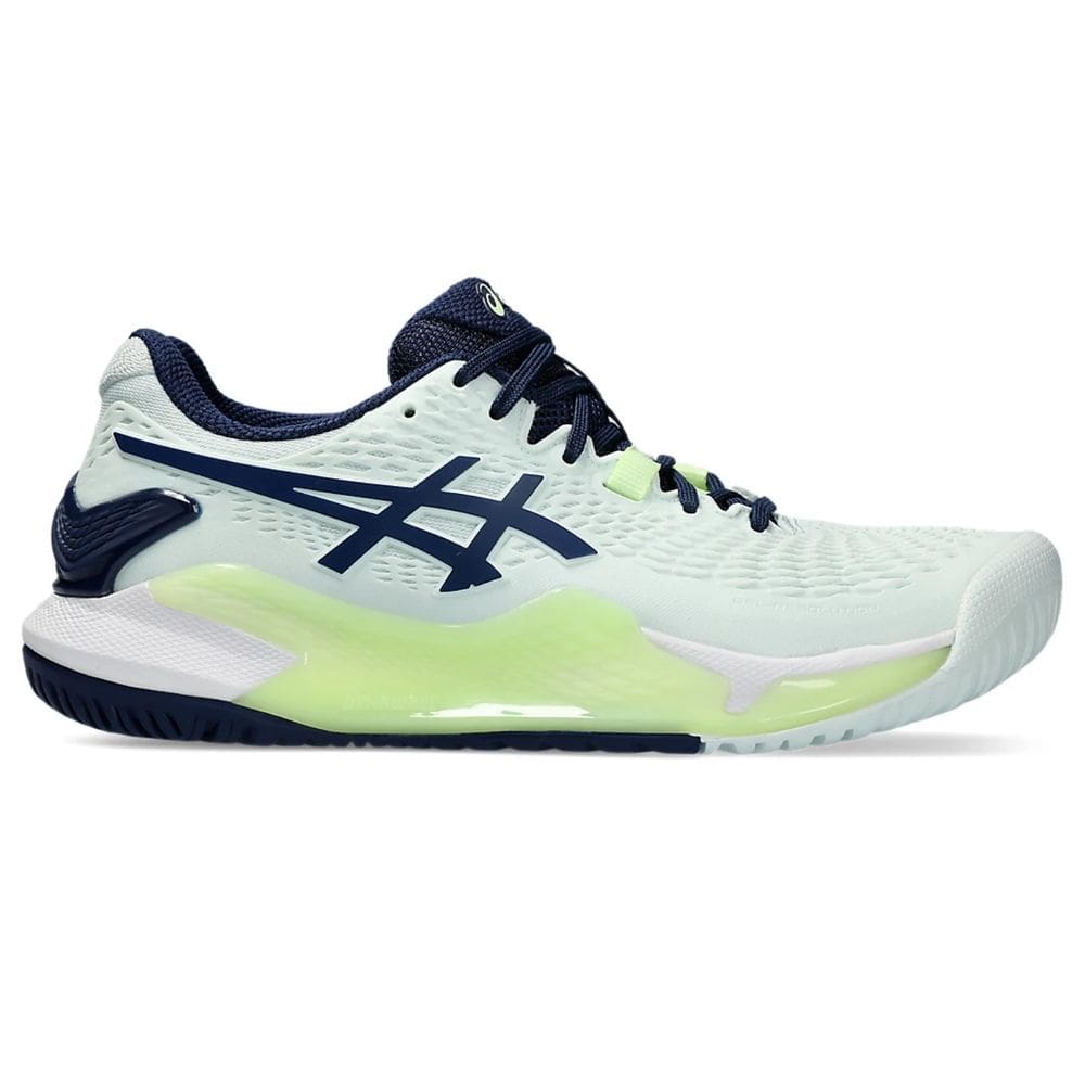 Tênis Asics Gel-Resolution 9 Feminino - Verde Claro+Azul