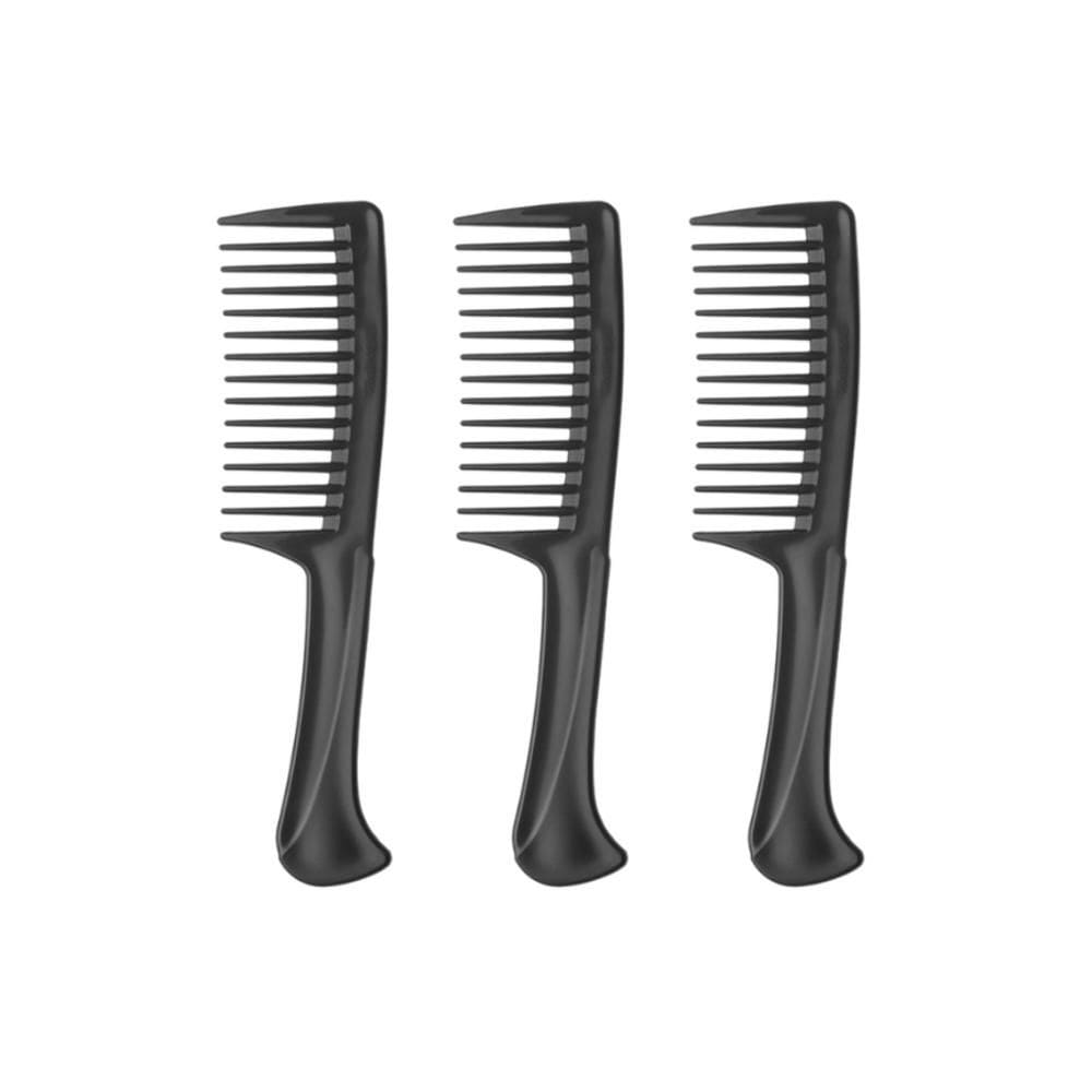 Kit Salão de Beleza 3 Pentes de Cabelo Onda Preto Profissional - Dompel