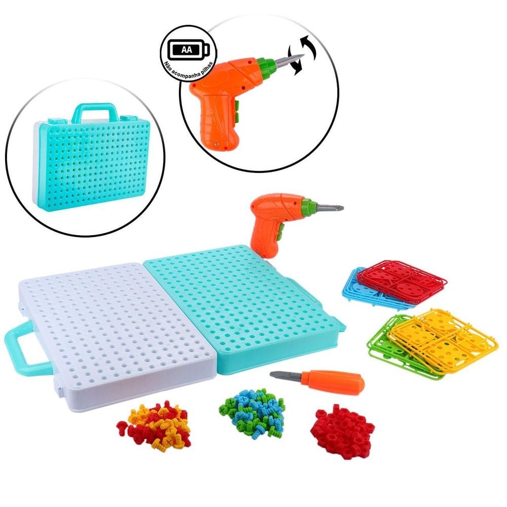 KIT Ferramentas Infantil à Pilha Maleta Creative - Tudo em Caixa