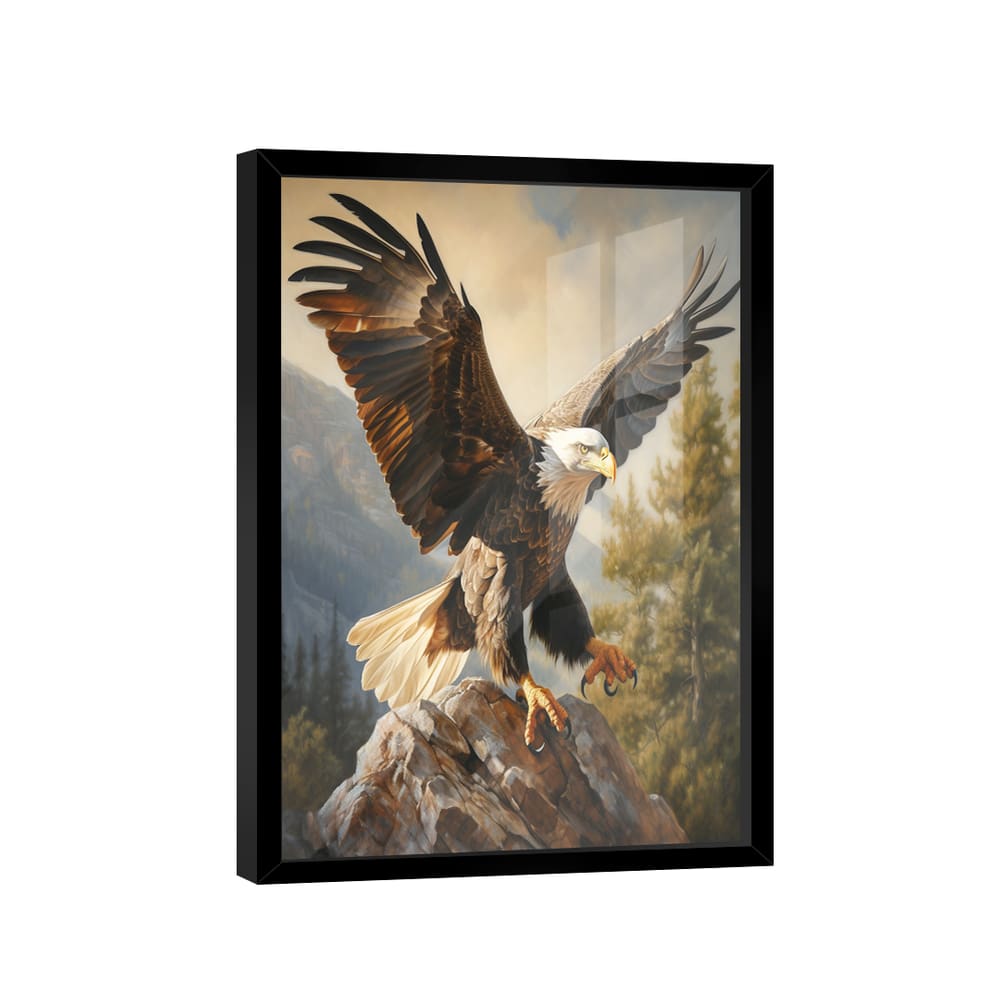 Quadro Decorativo Águia na Rocha