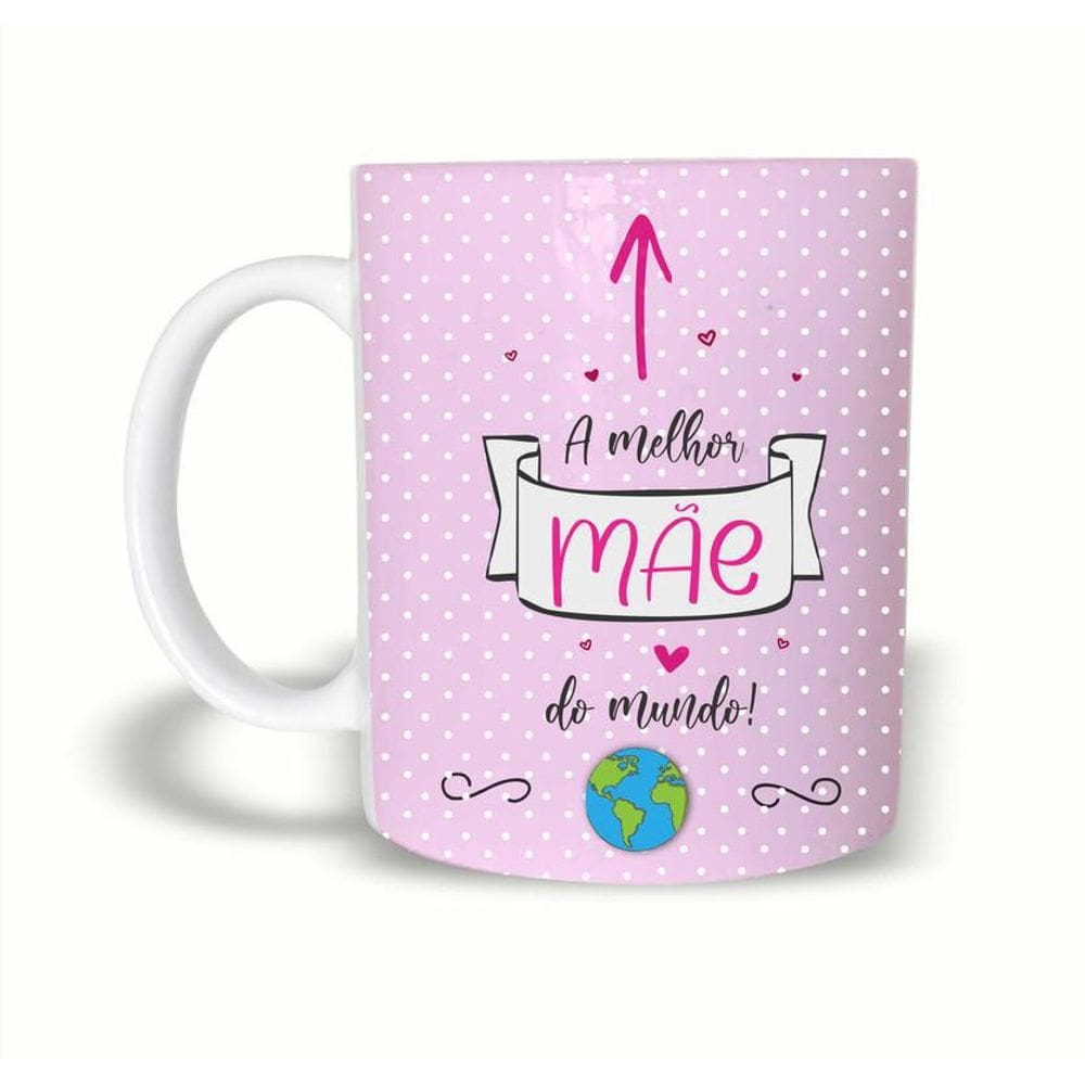Caneca A Melhor Mãe Do Mundo 325Ml Cerâmica