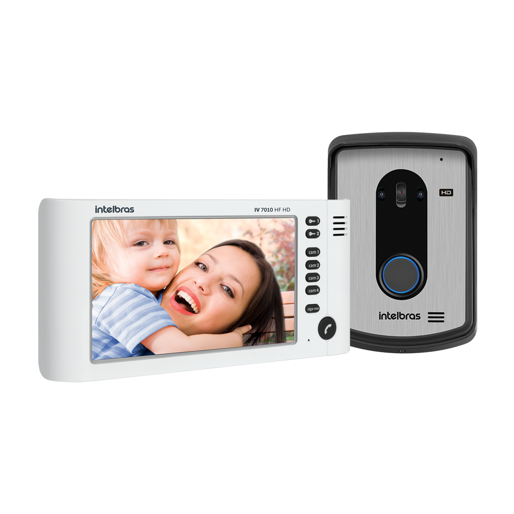 Vídeo porteiro intelbras IV 7010 HF HD Branco