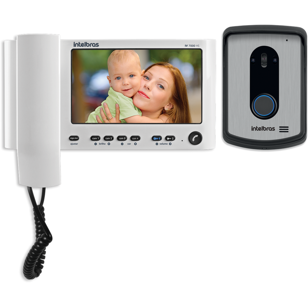 Vídeo Porteiro Residencial Intelbras IV 7010 HS Branco