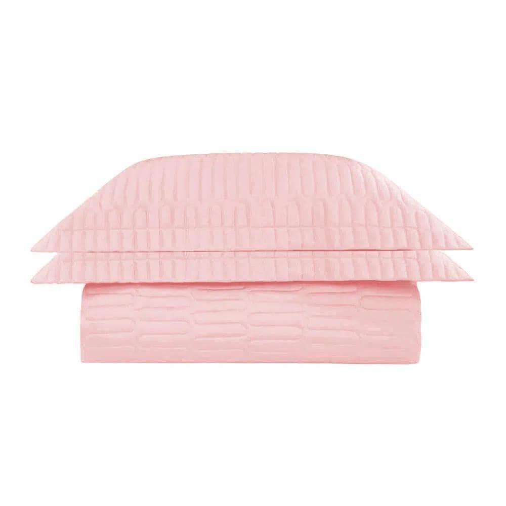 Kit Colcha / Cobre Leito King Panama - Marken Fassi Rosa