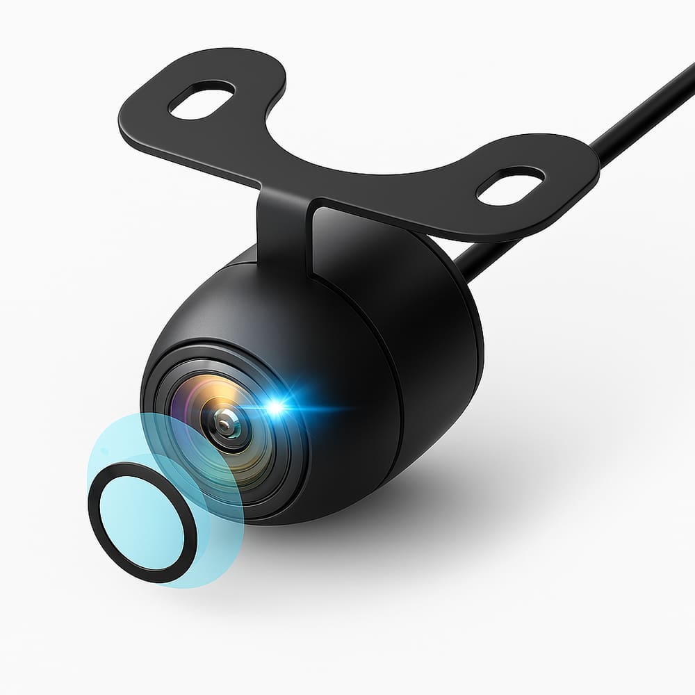 Sensor De Ré Com Câmera Hd Visão Noturna Carro