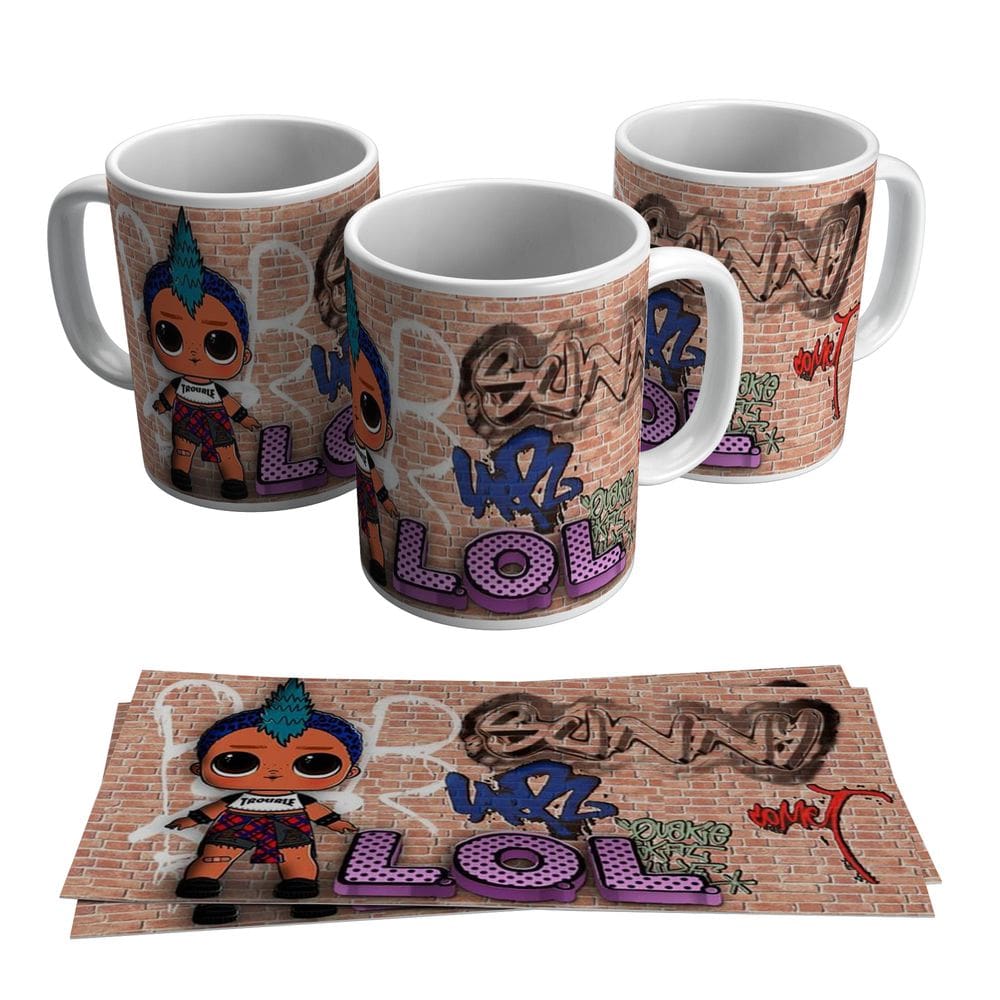 Caneca Boneca Trouble Menina 325ml