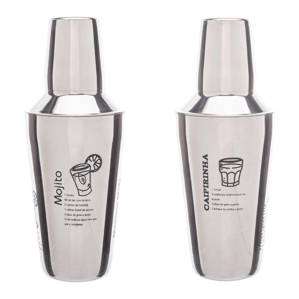 Coqueteleira Lyor de Aço Inox 500ml - Prática e de Qualidade