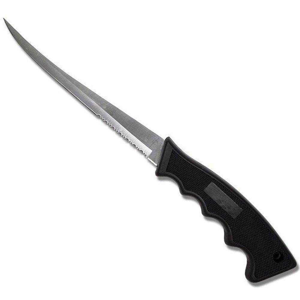 Faca Fileteira Cabo Flutuante 15,5Cm Com Bainha Pesca
