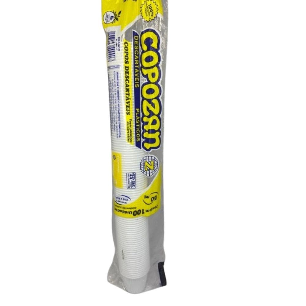 Copo Descartavel 50 Ml Copozan Tira Com 100 Unidades