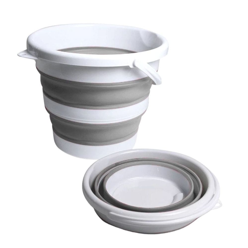 Balde Retrátil 10 Litros Dobrável Silicone Com Alça Ergonômica