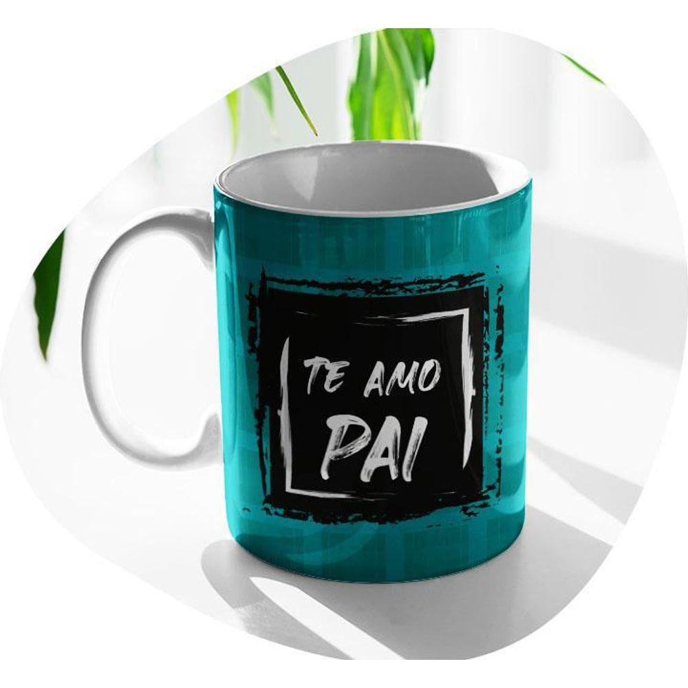 Caneca Te Amo Pai De Porcelana 330Ml