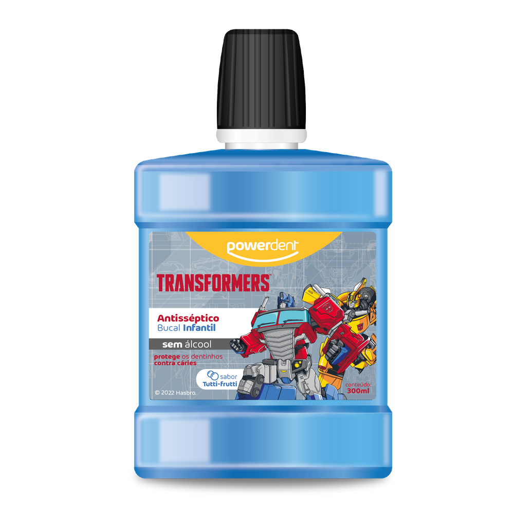 ANTISSÉPTICO BUCAL INF TRANSFORMERS 300ml