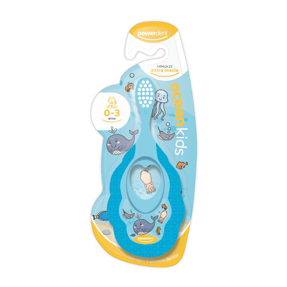 Escova De Dentes Inf Mordedor Ocean Kids