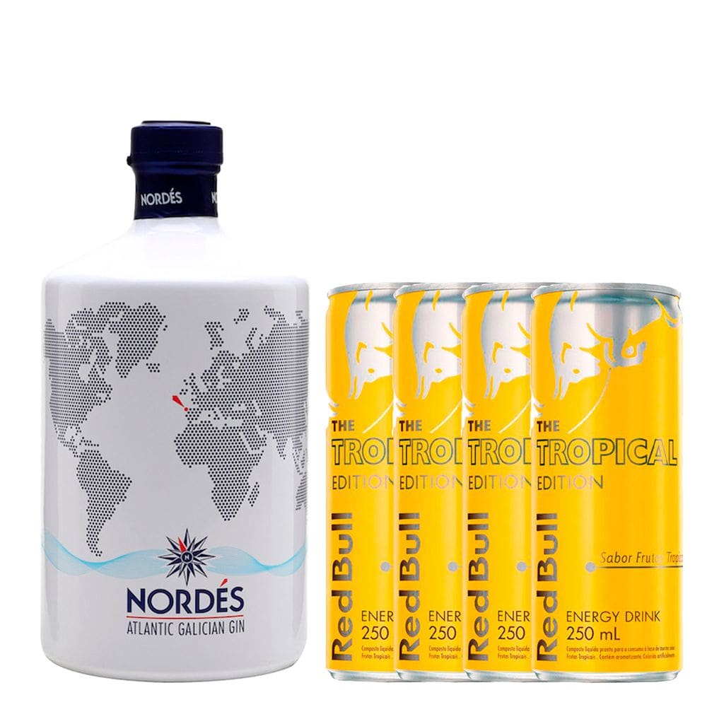 Combo Gin Nordés Atlantic + Red Bull Tropical