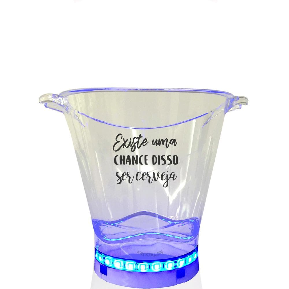 Balde De Gelo Com Led Personalizado Para Live