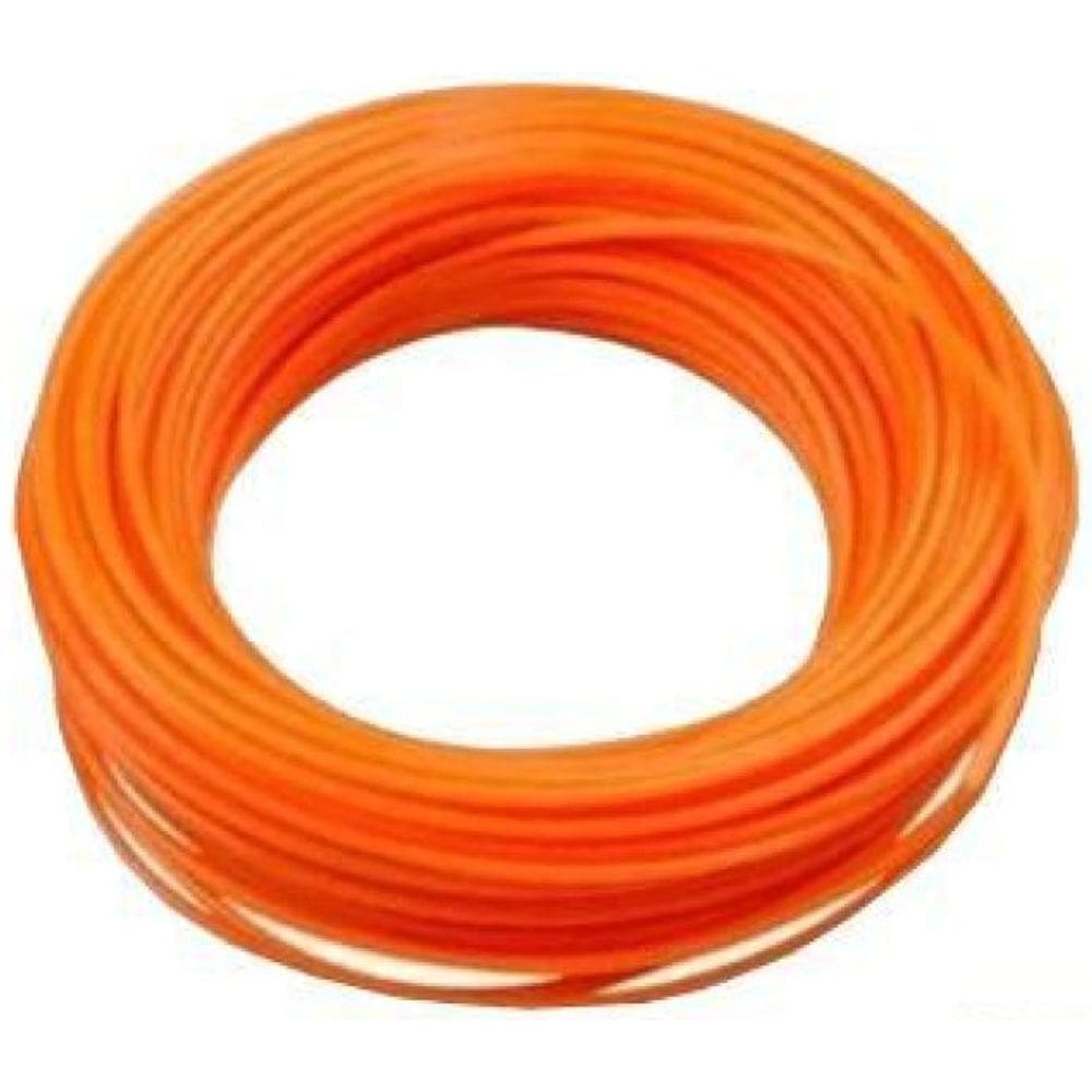 Fio Nylon Roçadeira Quadrado Cortador Grama 20 Metros 2,7Mm