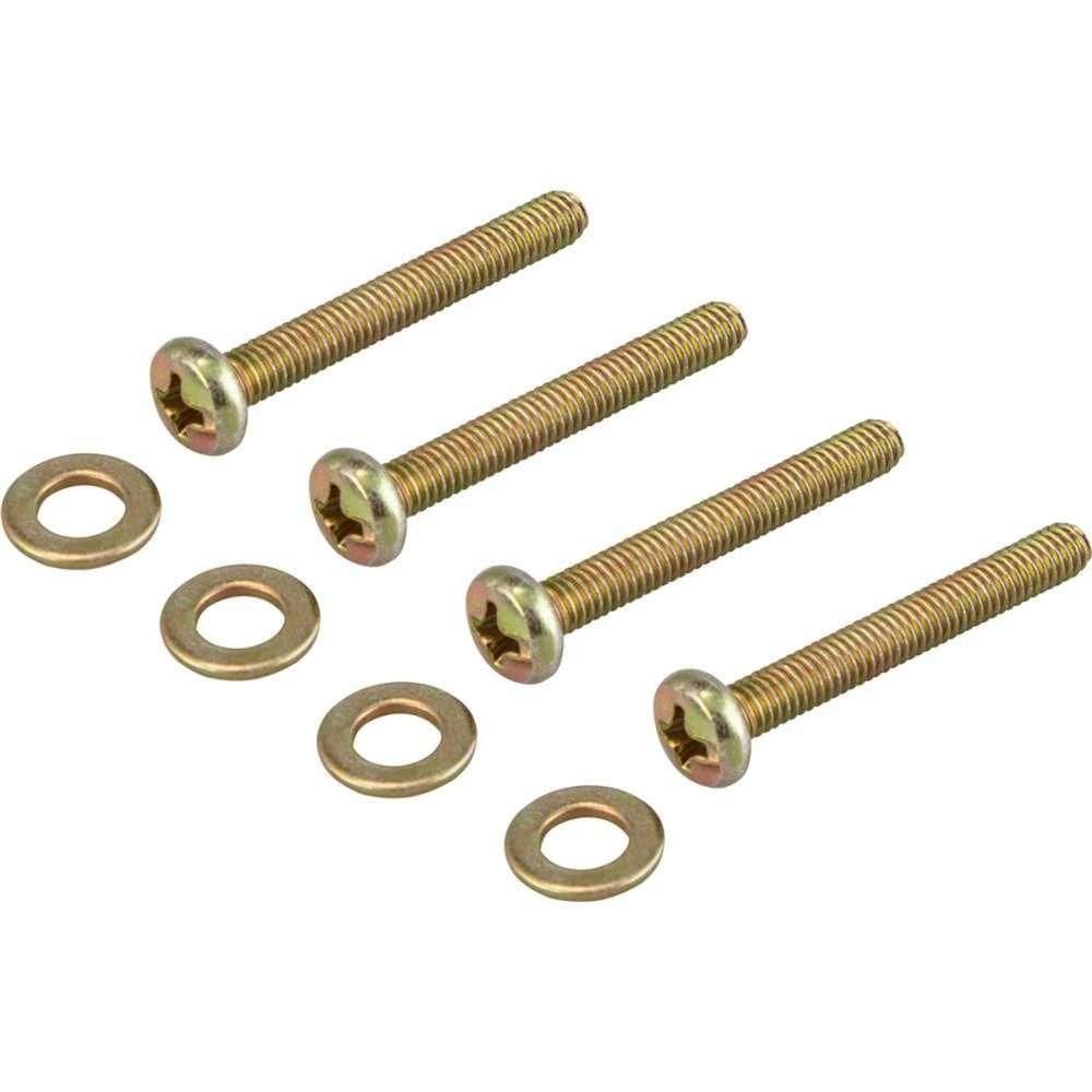 Parafuso Suporte De Tv 4x30 Mm Arruela M4 4 Peças Vonder