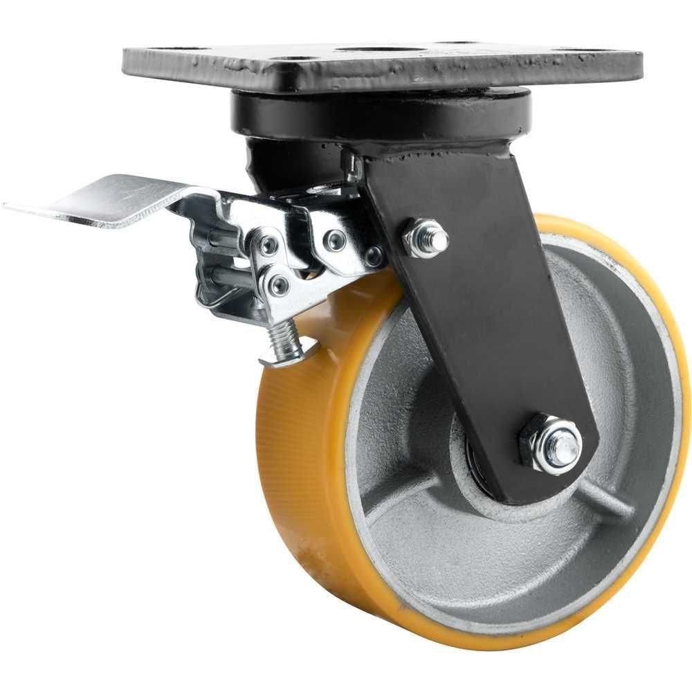 Rodizio Giratório Com Freio 6`` Pu+ferro Industrial Vonder