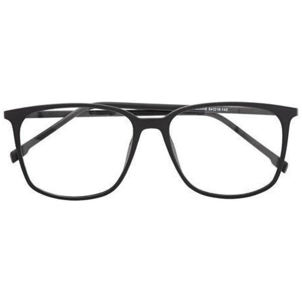 Armação Óculos Grau Quadrado Feminino Alex Preto Fosco