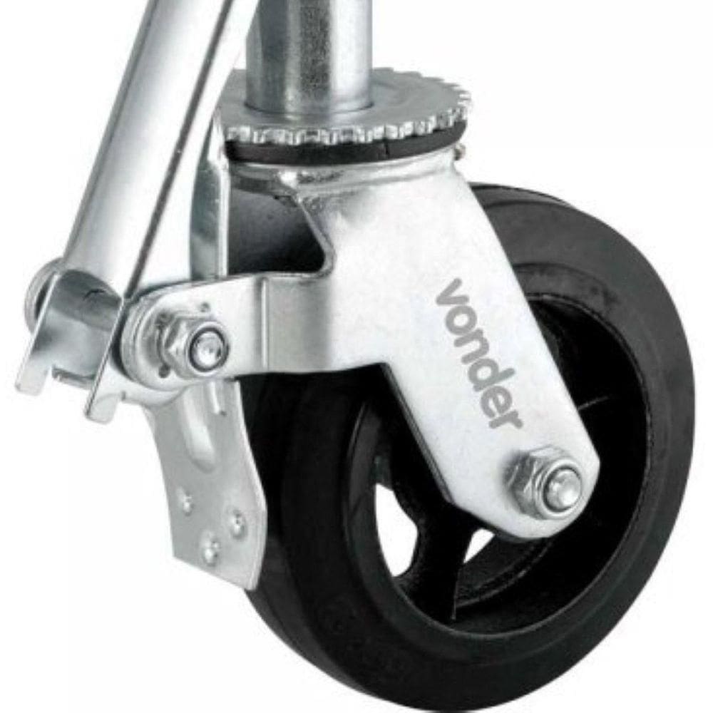 Rodizio Giratorio 6`` Borracha Para Andaime Vonder