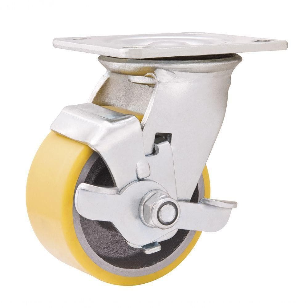 Rodizio Giratório Freio 5 Média 220kg Ferro Fund Vonder