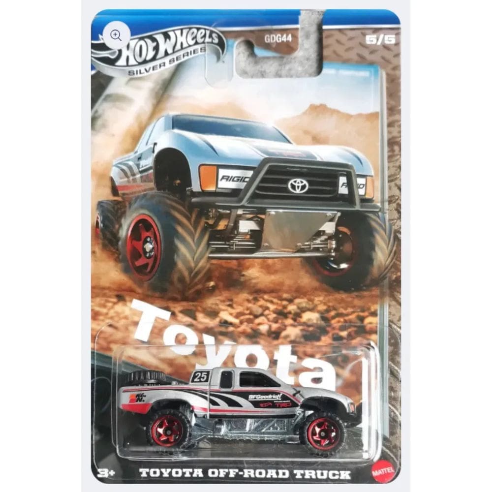 Carrinho Hot Wheels - Toyota Off-road Truck - Silver Series - 1:64 MATTEL