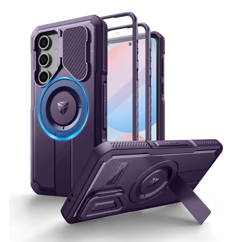 Capa Dexnor para Samsung Galaxy S24 FE com capa de câmera roxa