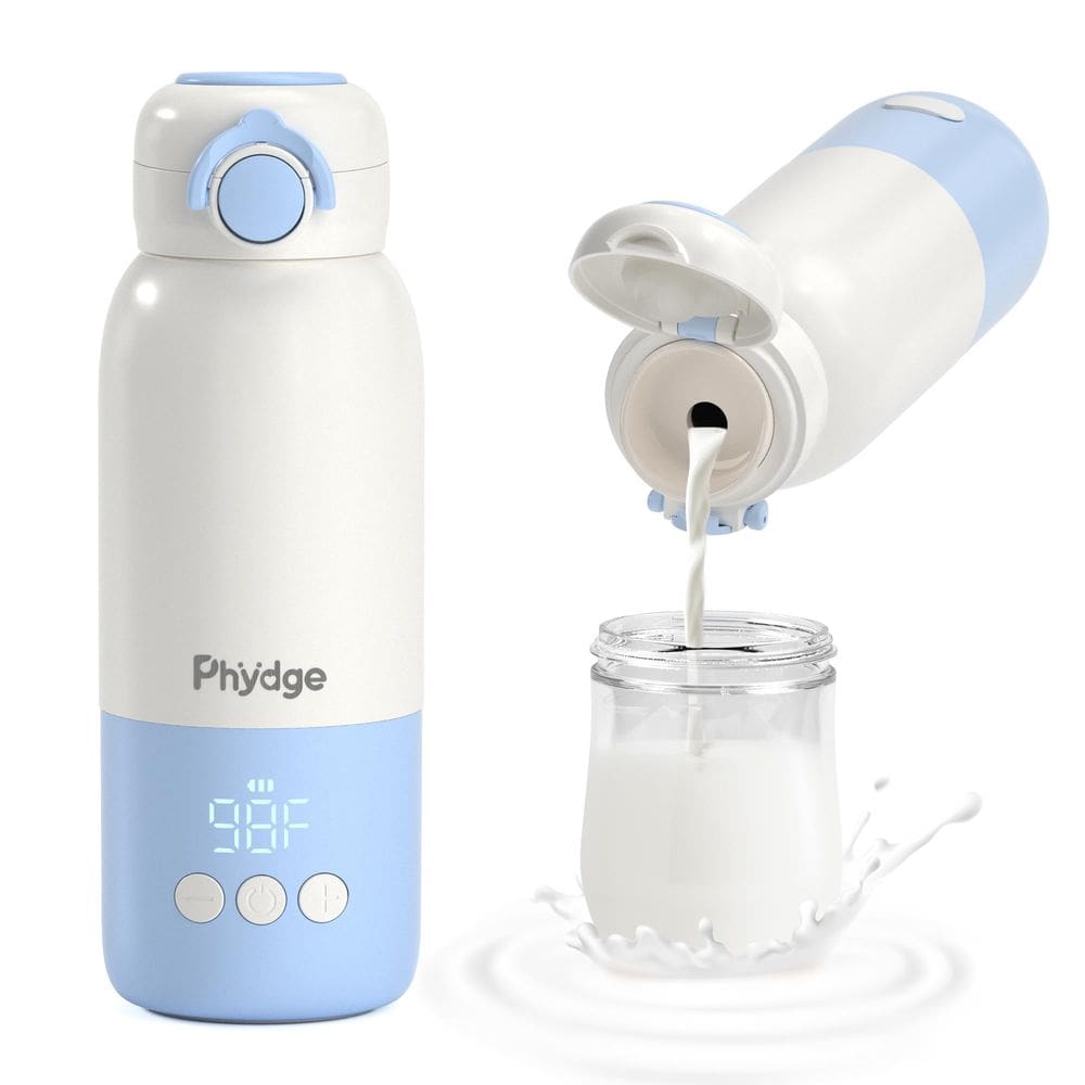 Aquecedor de mamadeiras Phydge Portable for Travel Aquecedor de leite para bebês de 370 ml