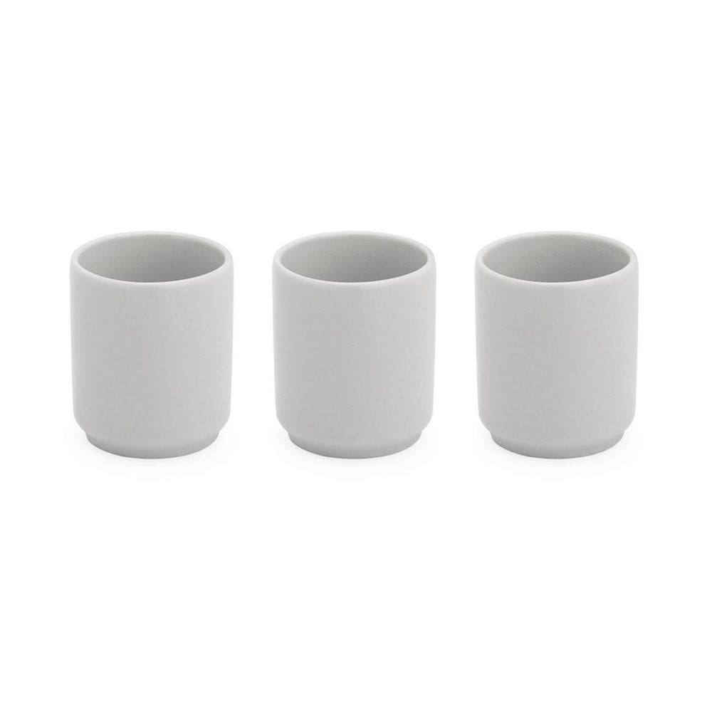 Kit Com 3 Copinhos De Porcelana 150 Ml