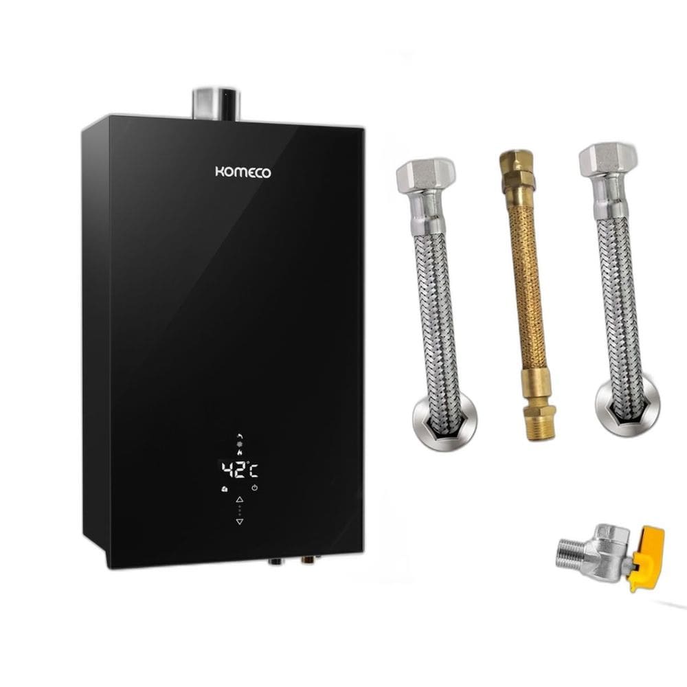 Kit Aquecedor Komeco KO16BKDECOR 16L GN + Acess. Ligação