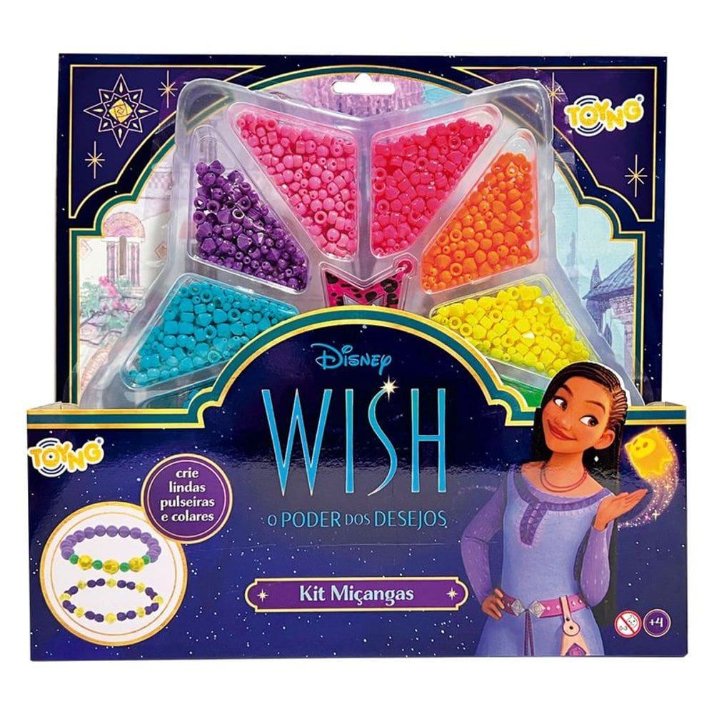 Kit Miçangas - Disney - Wish Disney - Colorido - Toyng