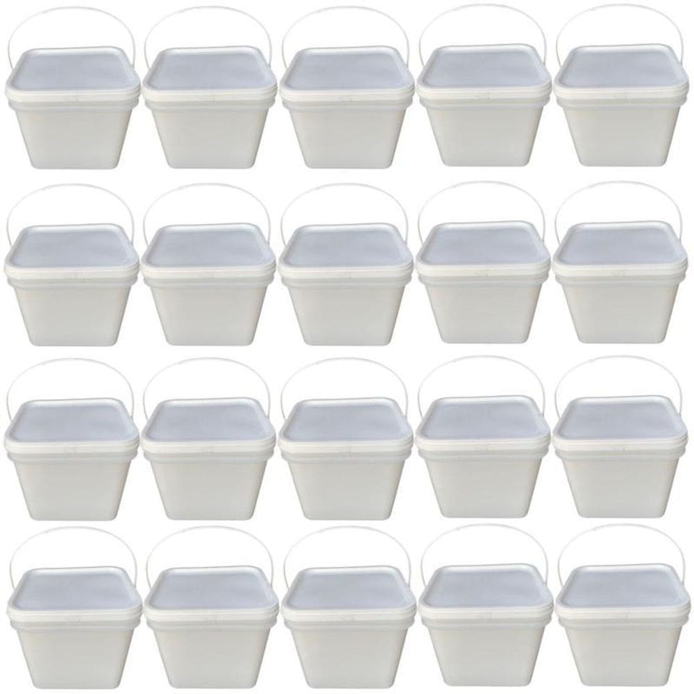 Balde Retangular 3.6L Retangular Ursinho Tupperware - 20 Pçs