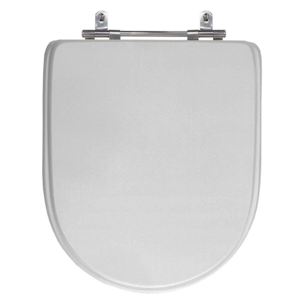 Assento Sanitário Laqueado Donna Cinza Claro Celite MDF