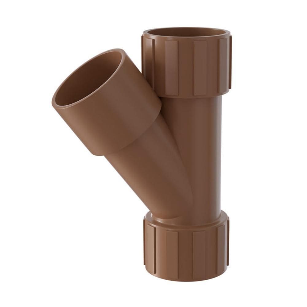 Junção Junta Y Conexão Soldável Pvc Marrom 50Mm Estrela