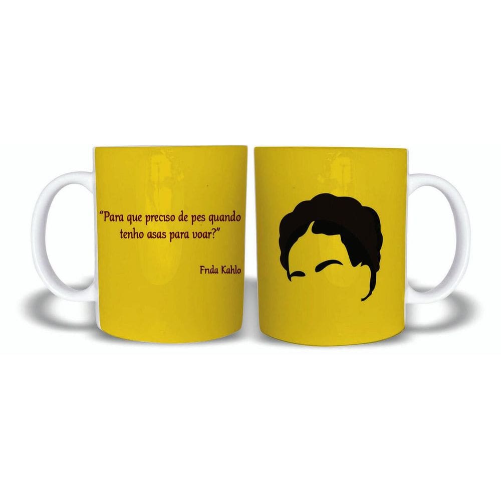 Caneca Frida Kahlo Frases 325Ml Cerâmica