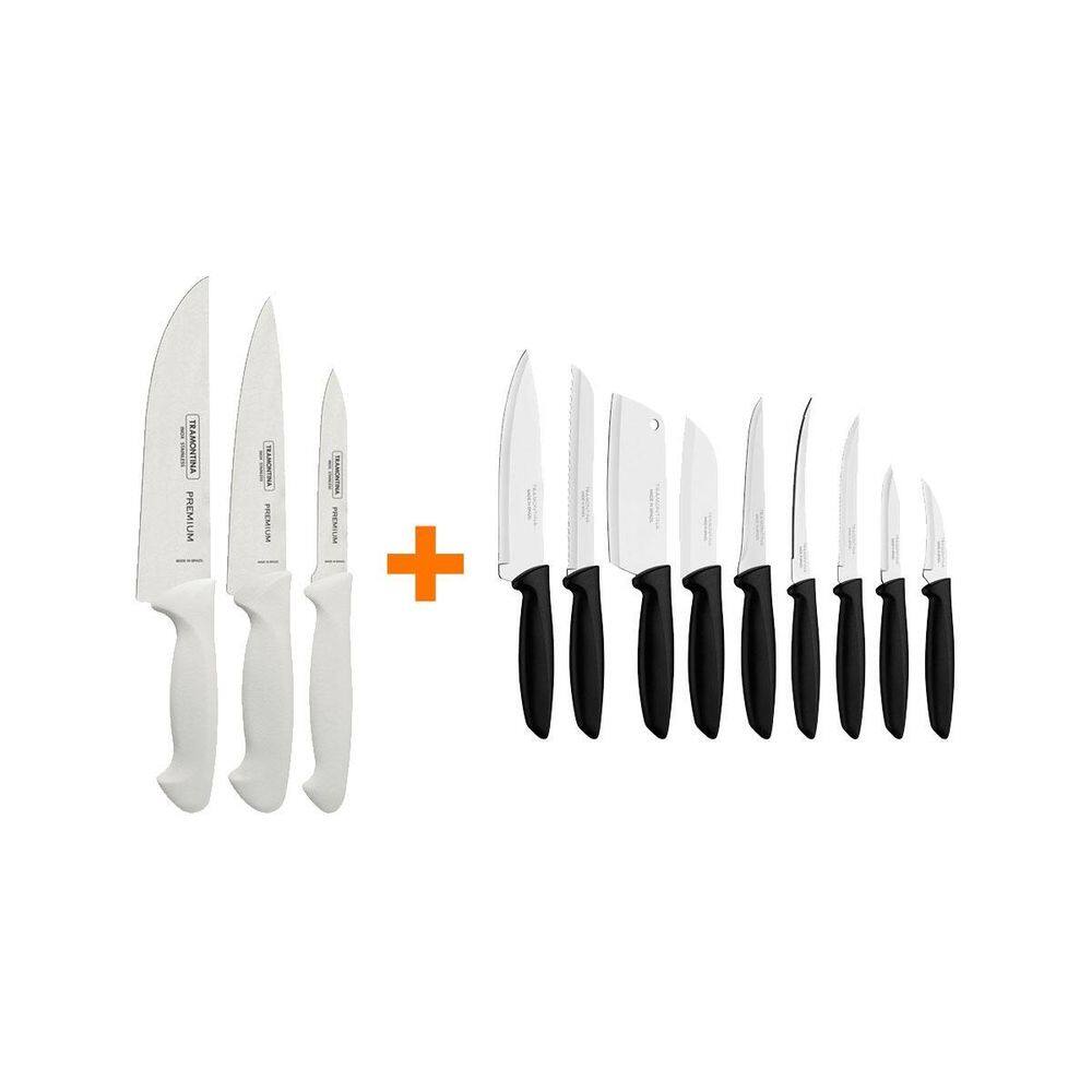 Faqueiro Premium 3 Pçs + 1 Faqueiro 9 Pçs Plenus Tramontina