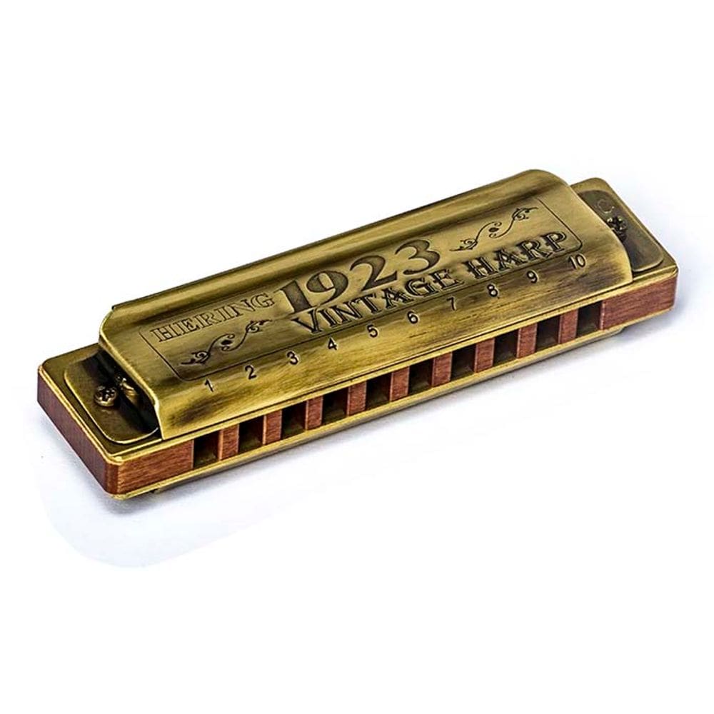 Gaita De Boca Hering Tom C 1020 Vintage Harp 1923  e Estojo