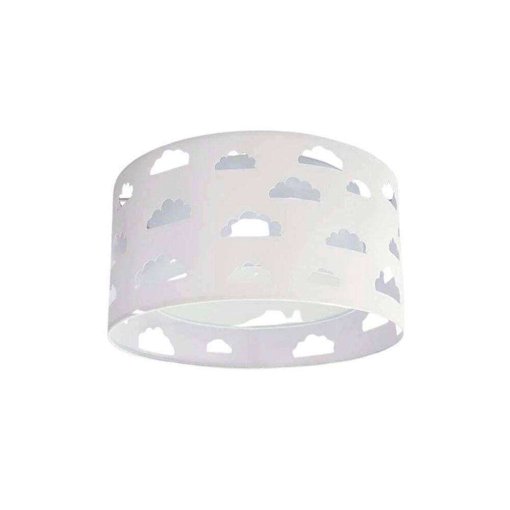 Luminária Infantil Plafon Nuvens Duplo Branco 30X16